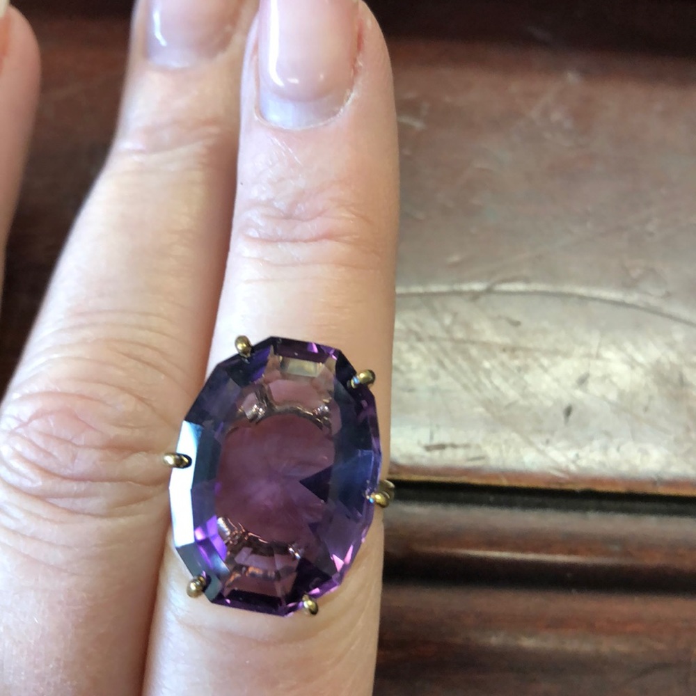 14k amethyst ring